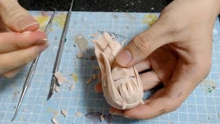 【clay figure /DIY 】（ダリフラ）ゼロツーのフィギュア作ってみた NoPainting  / sculpting clay figure DARLING in the FRANXX
