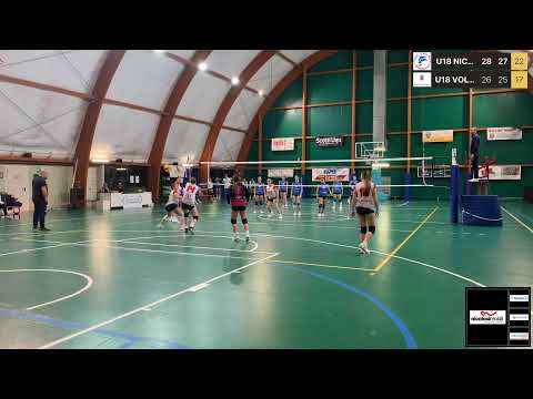 Live alimentato dall'app Swish Live U18 NICOLOSI VS U18 VOLLEY CECINA