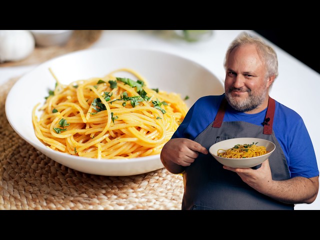 Espaguetis con Mantequilla, Ajo y Gochujang: Una explosión de sabor en 15 minutos