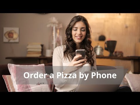 Part of a video titled English Conversation: Ordering a Pizza by Phone - YouTube