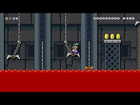 W2-C Claw Crisis Castle by SharkyGW 🍄 Super Mario Maker 2 #adm 😶 No Commentary