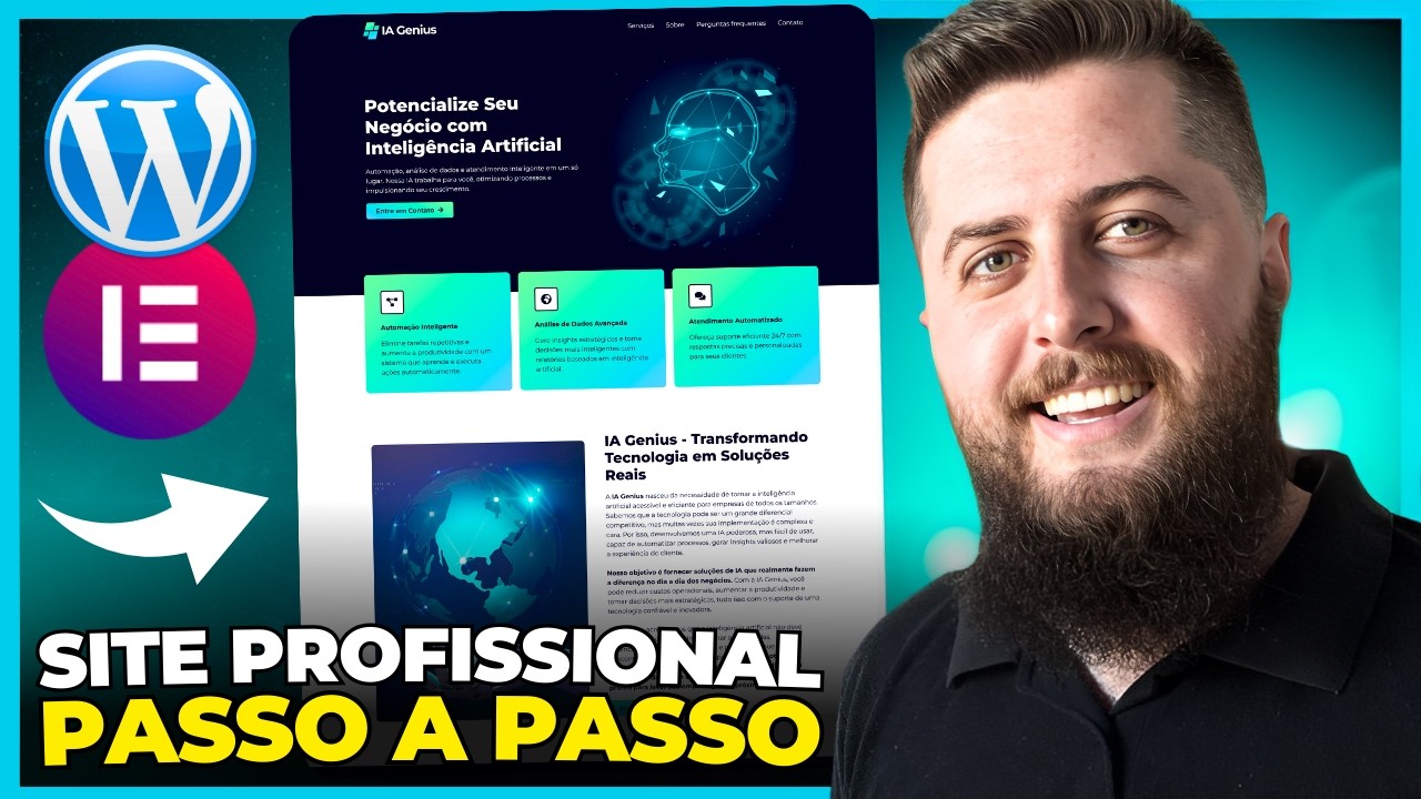Como CRIAR UM SITE com WordPress + Elementor Grátis em 90 minutos