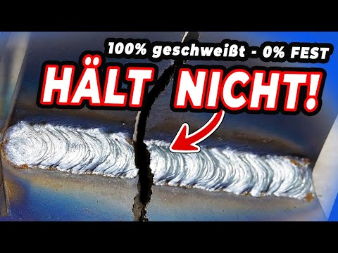 Die Grenzen der Billig-Schweißgeräte! 100% geschweißt – 0% FEST