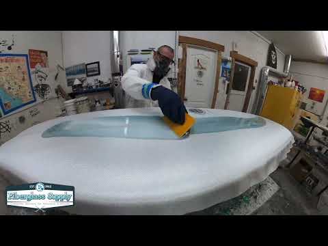 Surfboard Glassing: How to do a Freelap Bottom Lam with Chris Bauer