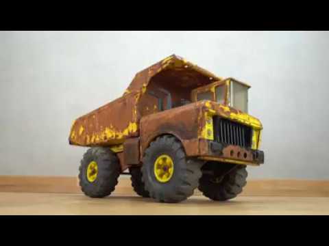 Restoration Tonka Mighty Dump Truck 1972s - Incredible Dump Truck looks like new !!!