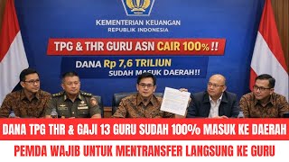 Download lagu BREAKING NEWS: TPG THR DAN GAJI 13 GURU SUDAH CAIR 100% DARI KEMENKEU KE PEMDA | AL KHOLIF mp3