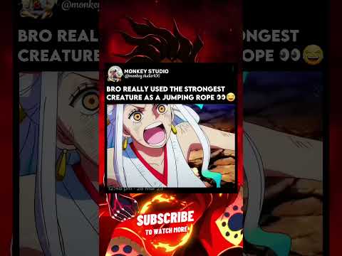 Luffy used kaido as jumping rope😂 | #kaido #gear5 #onepiece