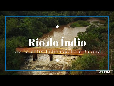 Rio dos Índios - Divisa entre Indianópolis e Japurá
