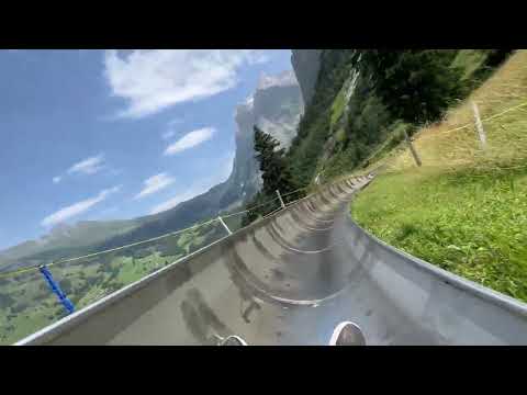 The CRAZIEST Toboggan Ride in Switzerland!