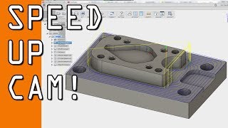 How to Reduce CAM Machining Time in Fusion 360! FF93