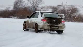 preview picture of video 'Subaru WRX STI Snow Fun'