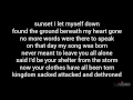 Matisyahu - Sunshine LYRICS