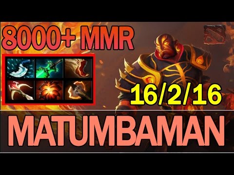 Dota 2 - MATUMBAMAN Plays Ember Spirit 8000+ MMR | Ranked Match