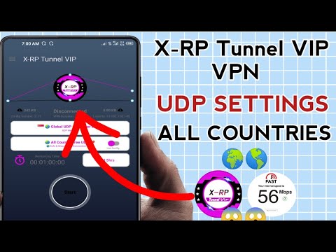How To Setup X-rp Tunnel VIP VPN with all Country UDP Settings For Secure Browsing 