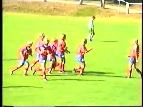 Linda Alrikzons två mål i matchen Öster dam - Mallbacken 26 augusti 1995 i damallsvenskan