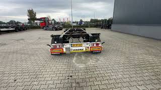 Krone AZ18E / 2-axle drawbar trailer / BDF / NL-trailer / APK: 03-2027 prikolica platforma | Slika 4 - Autoline