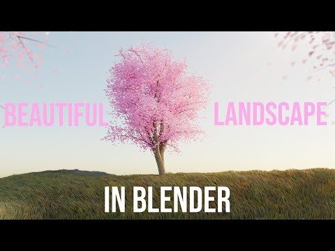 Blender landscape tutorial in 5 minutes | Blender landscape | 2022