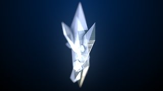 Reflective Crystal Shape Background Animation Loop