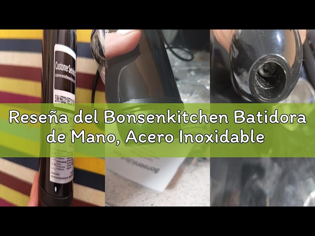 Vídeo relacionado con BECKEN - Batidora de Mano - 2 Velocidades Variables - Acero Inoxidable - Potencia 600W - Incluye vaso Medidor