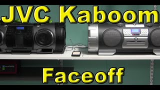 JVC Kaboom Sound Quality Faceoff: RV-NB70 vs. RV-NB10B.