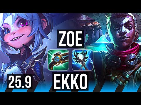 ZOE vs EKKO (MID) | Legendary | EUW Diamond | 25.9