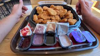 WENDYS POV 50 CHICKEN NUGGET! CHALLENGE WEDNESDAYS SECRET SAUCES RELAXING EATING MUKBANG ASMR