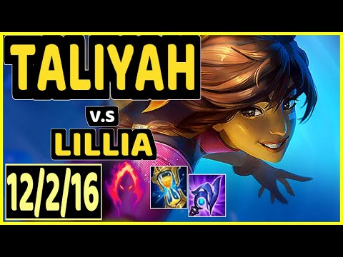 TALIYAH vs LILLIA - 12/2/16 KDA JUNGLE GAMEPLAY - EUW Ranked MASTER