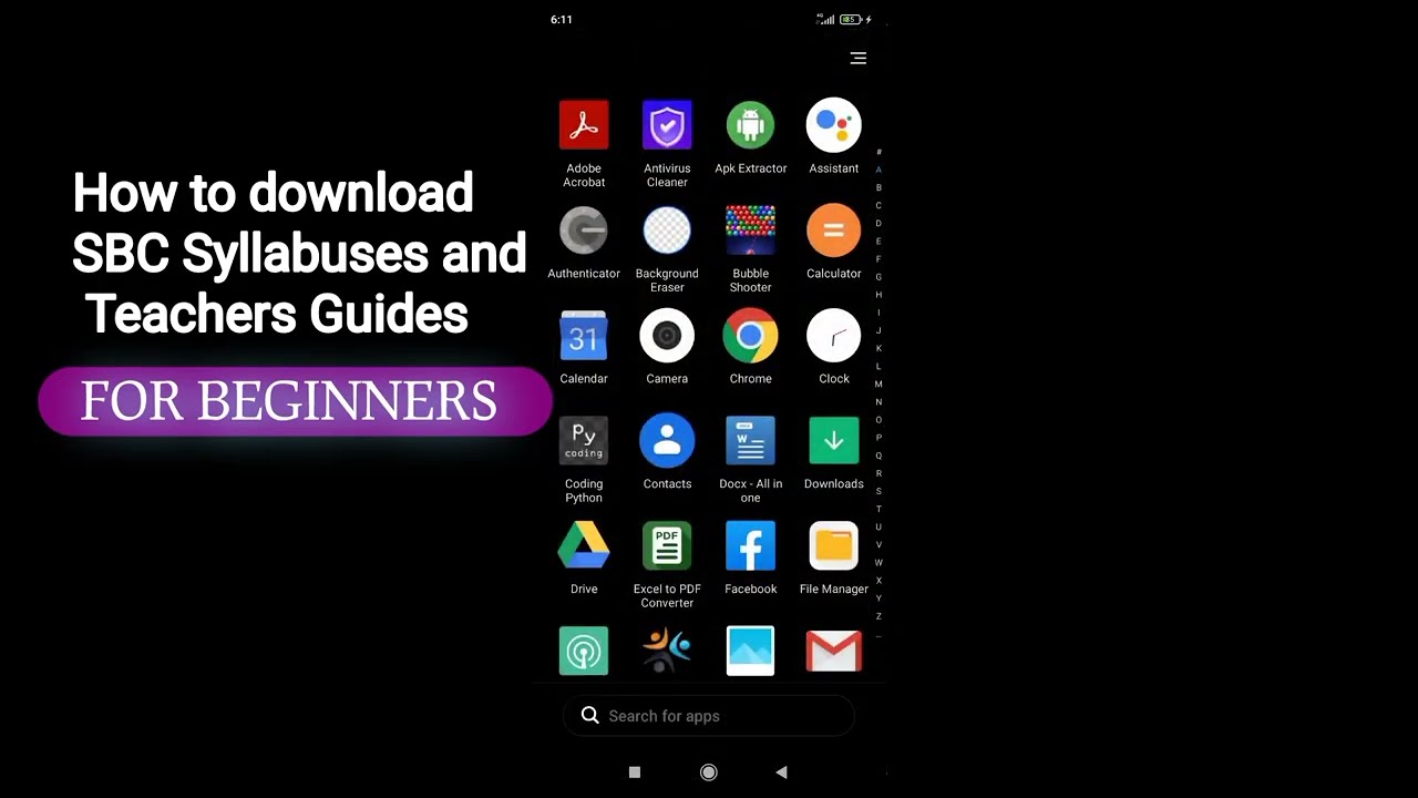 HOW TO DOWNLOAD SBC SYLLABUSES AND TEACHER'S GUIDES - For Beginners