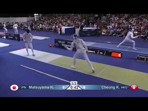 World Championships 2023 SMF - L8 - Matsuyama Kyosuke JPN v Cheung Ka Long HKG