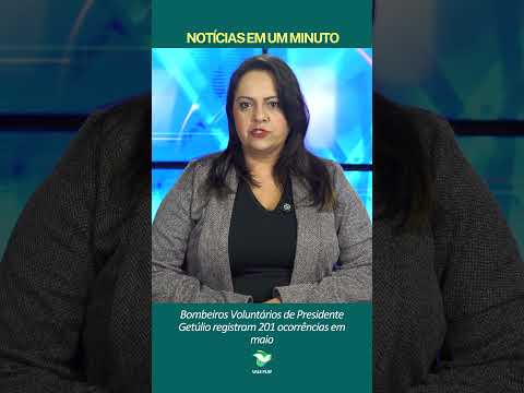 Estatística: Bombeiros Voluntários de Presidente Getúlio fecham maio com mais de 200 ocorrências