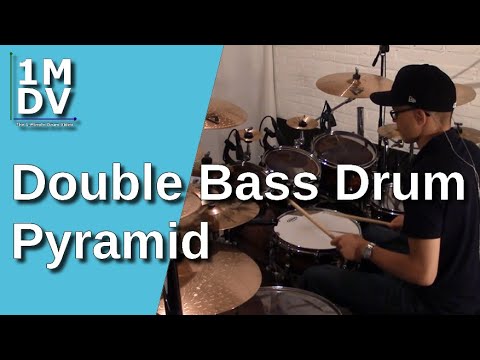 1MDV - The 1-Minute Drum Video #48 : Double Bass Drum Pyramid