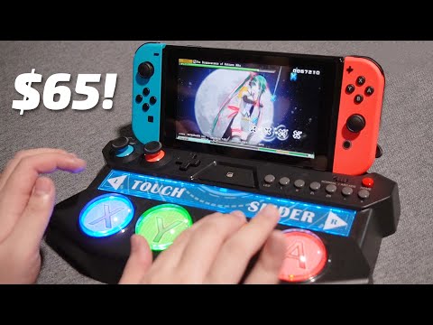 This mini Project Diva controller is so cute!