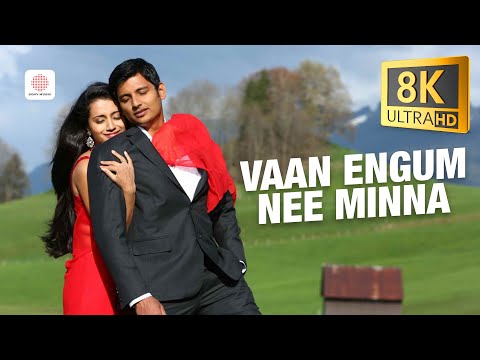 Vaan Engum Nee Minna 8K/4K Video Song | Endrendrum Punnagai | Harris Jayaraj | Jiiva, Trisha