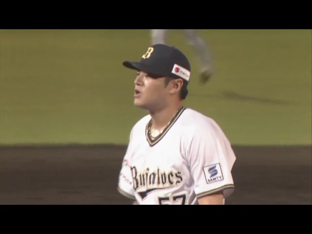 【7回裏】追加点許さず!! バファローズ・山田修義 満塁のピンチで見事な火消しを見せる!! 2024年8月20日 埼玉西武ライオンズ 対 オリックス・バファローズ