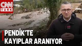 CNN TÜRK Pendik'te: Sele Kapılan 2 Kişiyi Arama Çalışmaları Devam Ediyor