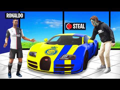 I Stole Ronaldo's Supercars in GTA!