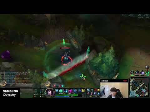 T1 Faker play Ahri vs Zed Mid KDA 8/1/5