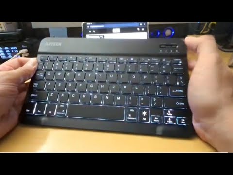 ARTECK Backlit Bluetooth Wireless Keyboard (Unboxing)