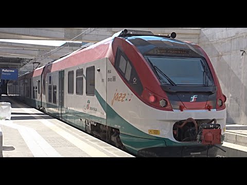 [HD - Treni] Treno Regionale 21314 con ETR425.095 Jazz ♪♪♪ Trenitalia in partenza da Palermo Francia