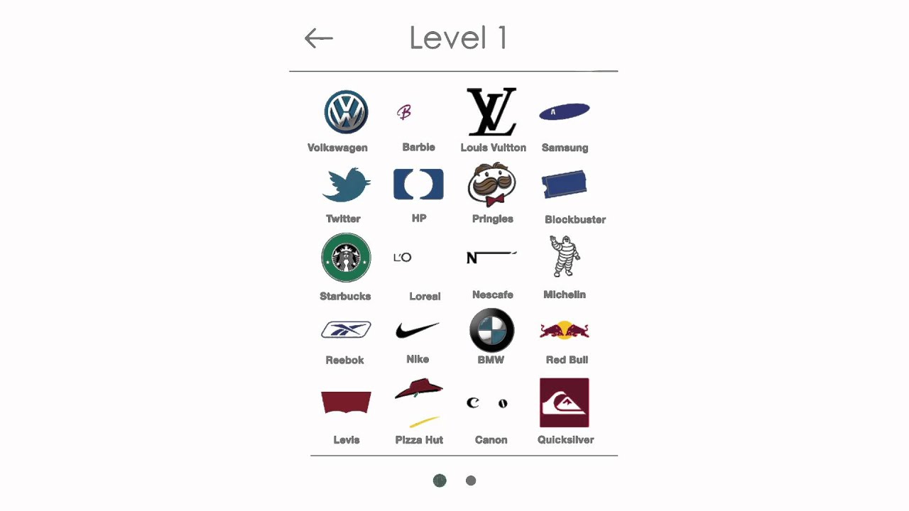 Logos Quiz - Level 1 Answers