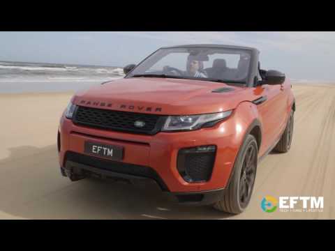 Driving the Range Rover Evoque Convertible on Fraser Island
