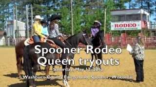 preview picture of video 'Spooner Rodeo Royalty contestants compete'