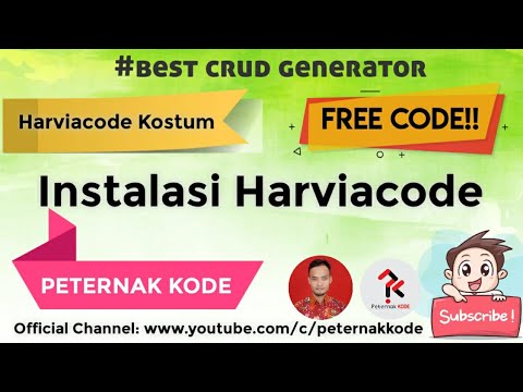 🔥SANGAT MUDAH!! Instalasi Harviacode CRUD Generator Video