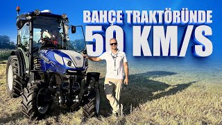 CVT Şanzımanlı New Holland T4.120F: Bahçe Traktöründe 50 km/s!