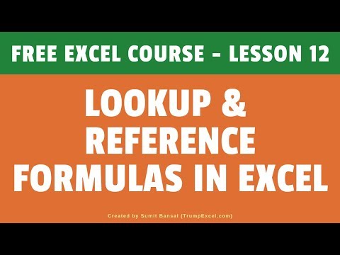[Cours Excel GRATUIT] Leçon 12 - Formules de recherche et de référence dans Excel