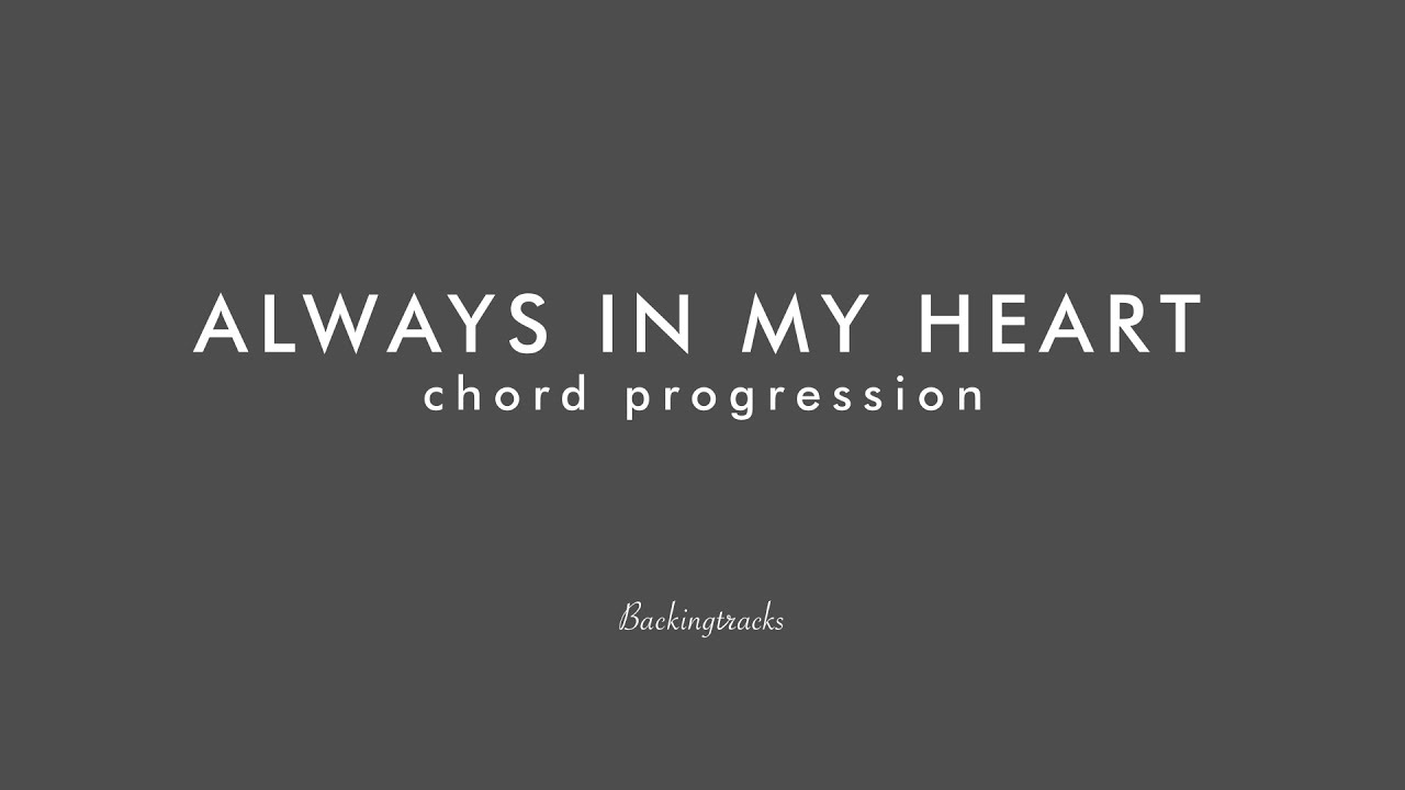 ALWAYS IN MY HEART( no piano) chord progression - Jazz Backing Track Play Along The Real Latin Book