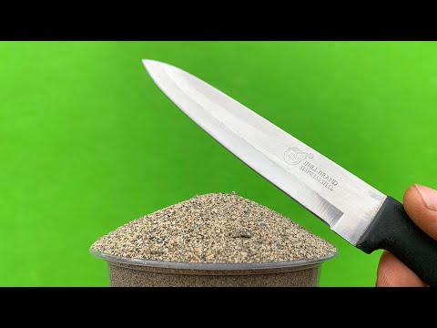 Spezielle Technik, um Messer messerscharf zu schärfen! Einfach und effektiv zu Hause – das Geheimnis