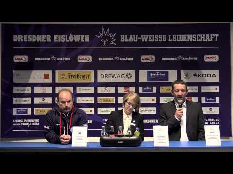 Dresdner Eislöwen: Pressekonferenz SC Riessersee | 12.10.2014