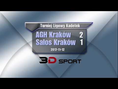 Volleyball: AGH Kraków - Salos Kraków [Kadetki]. 2017-11-12