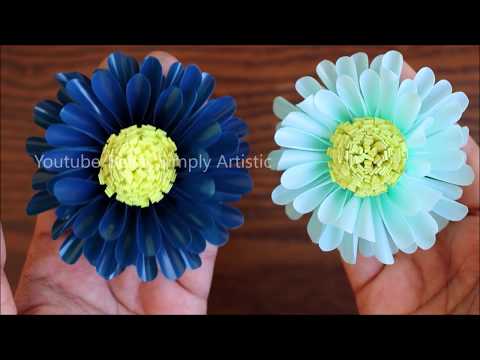 How To Make Flower From Drinking Straw - DIY Plastic Straw Flower - Craft Tutorial